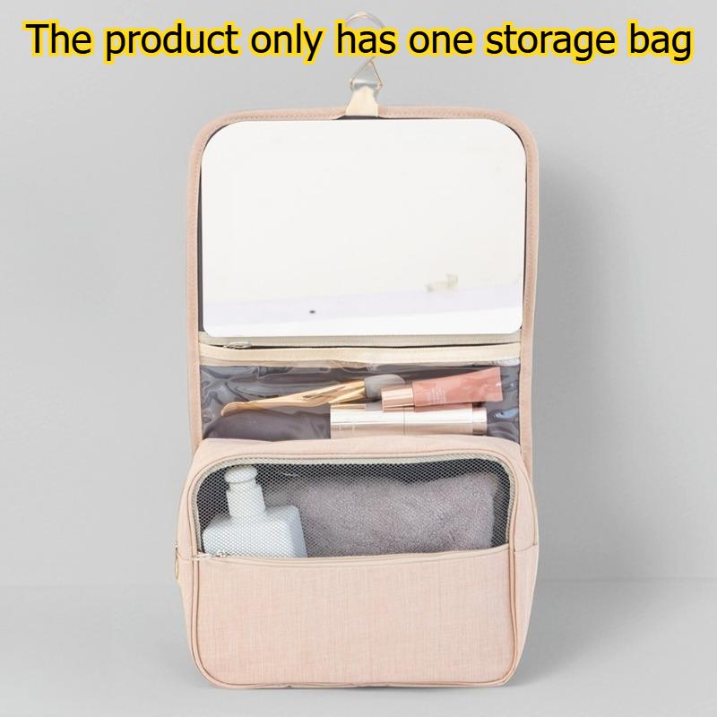 1pcs Travel Organizer Bag Large Capacity Waterproof Foldable Cosmetic Bag Dry Wet Separation Toiletry Storage Bag