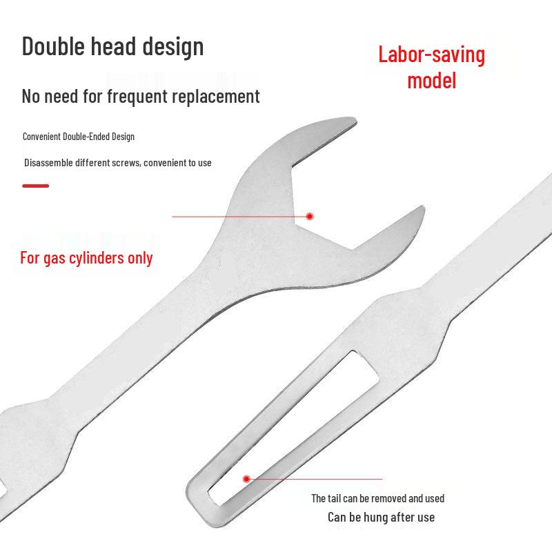Universal Multi-Functional Wrench for CO2, O2, and Argon Cylinder Valves with Thickened Pressure Reducer