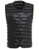 MDMYXJP Collarless Down Ultralight Inner Cold Compact MD108 Men's Vest, Vest, Lightweight, Weather, Storage, (M, Black)