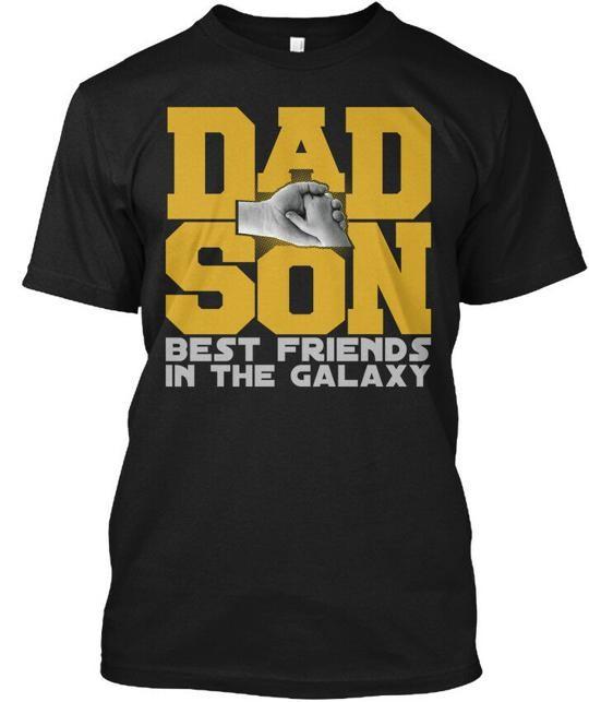Dad And Son Best Friends In The Galaxy T-Shirt Made in the USA Size S to 5XL 4XL