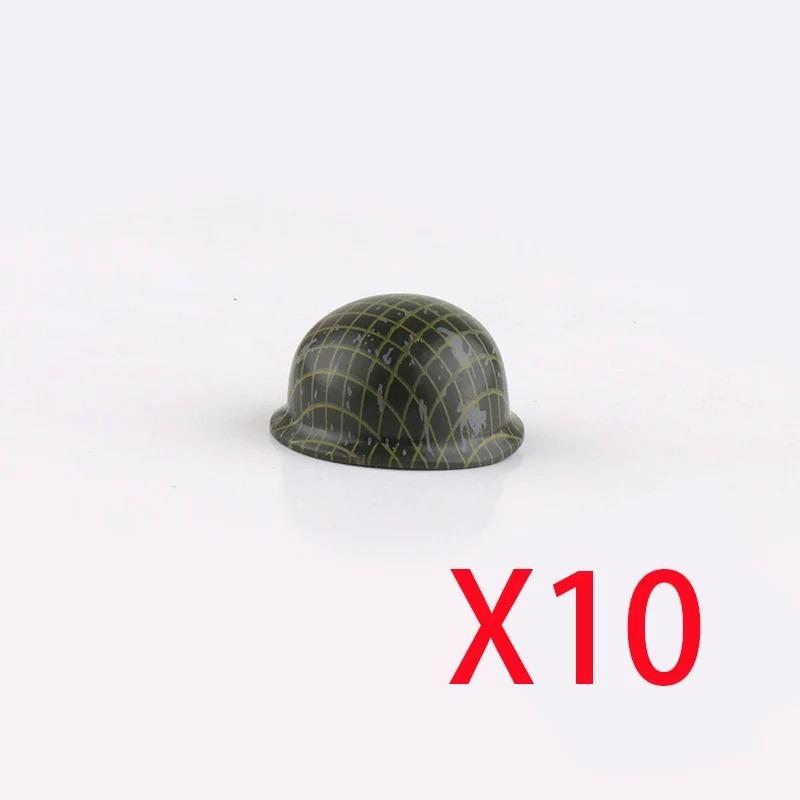 

Аксессуары для военных строительных блоков времен Второй мировой войны Фигурка Солдат Каска Игрушка СССР США Великобритания Японская Шляпа Мини-кирпичик Капюшон Маска Огнемет