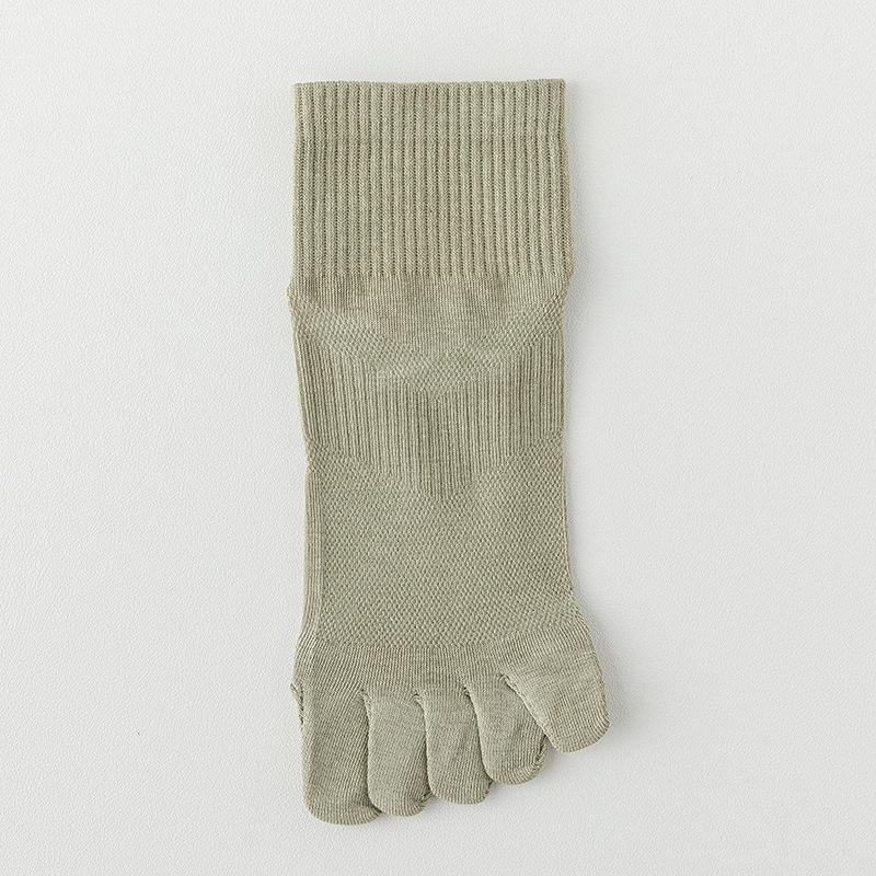 Men's Breathable, Lightweight Sports Cotton Boneless Five-fingered Short Socks