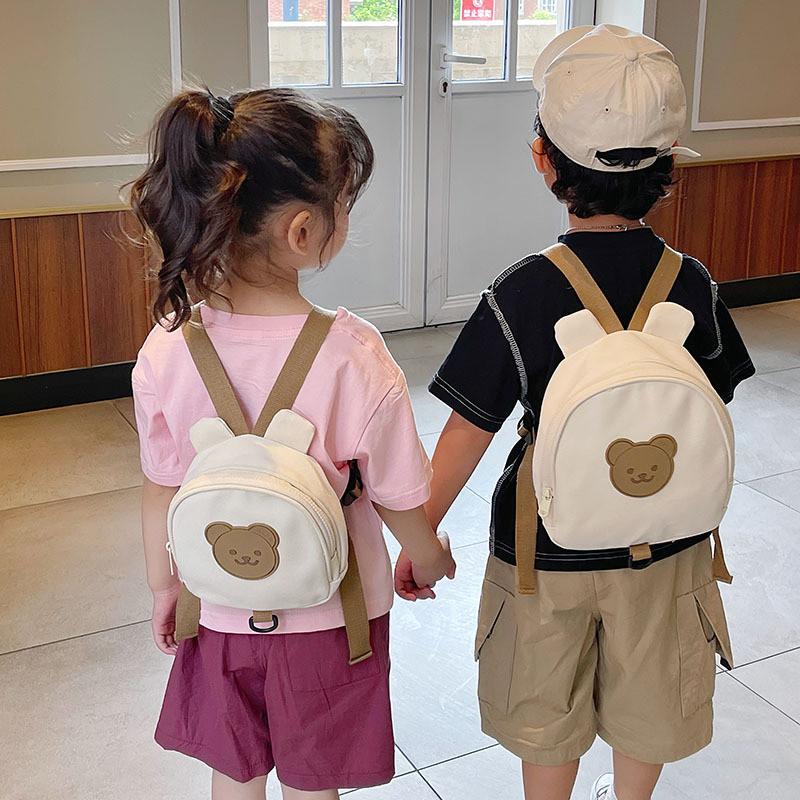 Teddy Cartoon Bear Childrens Bag Anti Lost Backpack Breathable Durable And