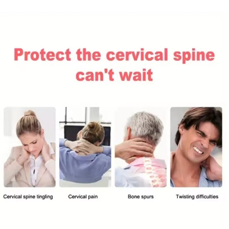 Self-Heating Magnetic Neck Support Brace - Medium Soft Portable Cervical Pillow with Spontaneous Heat Therapy for Tingling, Pain