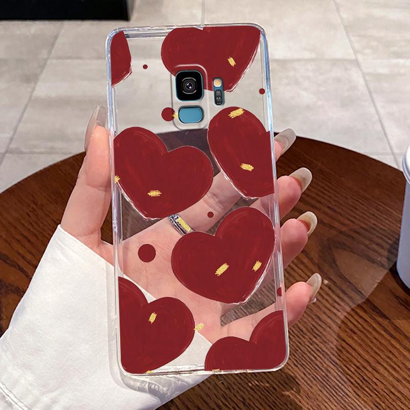 Casing For Samsung Galaxy S9 Case Samsung S9 Plus S9+ Back Cover Aesthetic Fashion Cute Cat Soft Silicone Transparent Phone Case