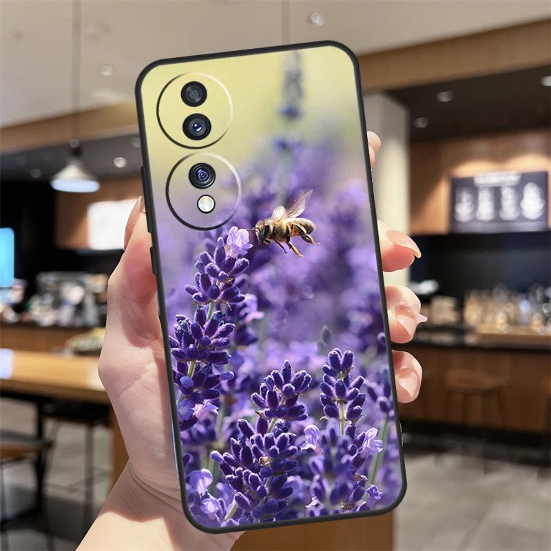Lavender Purple Flowers Case For Honor Magic 8 6 7 Pro Honor Win RT X8b X8c X9a X9b X9c X9d 70 90 200 400 Lite Cover