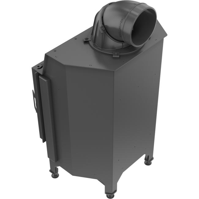 Smart steel fireplace KRATKI NADIA 10 kW Ø 200 MSK