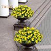 Artificial Impatiens Bunch UV Resistant Faux Flowers Low Maintenance Fake Impatiens Bouquet for Indoor Vase Planters Balcony Decorations