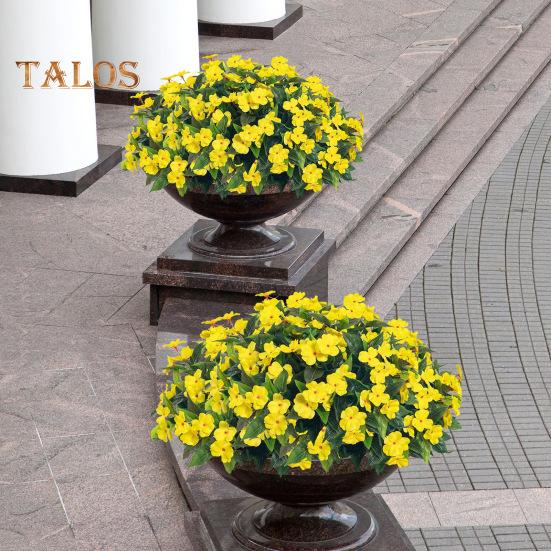 Artificial Impatiens Bunch UV Resistant Faux Flowers Low Maintenance Fake Impatiens Bouquet for Indoor Vase Planters Balcony Decorations