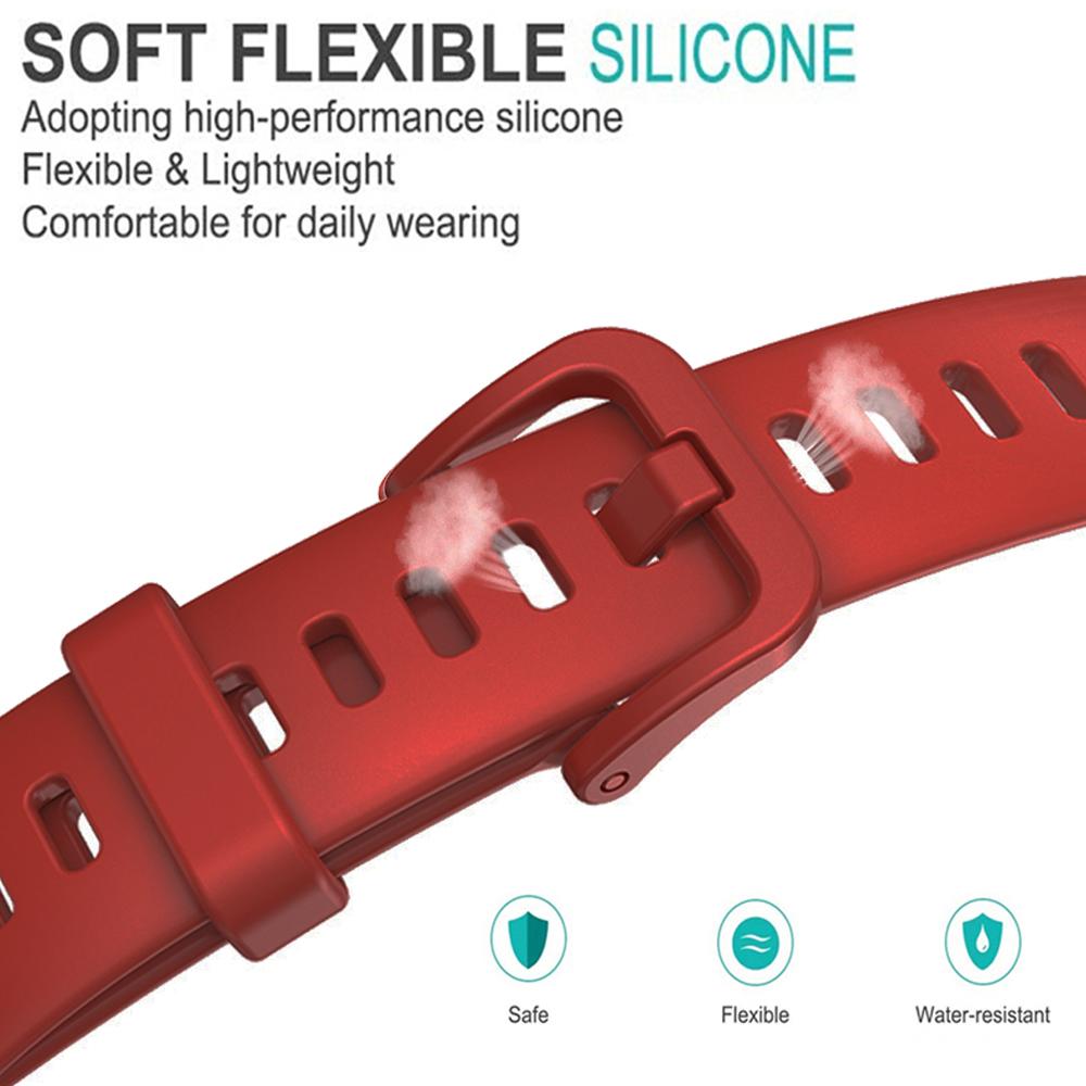 Silicone Watchbands For Huawei Band 10 9 8 Strap Replacement Universal Strap For Huawei Band 10 Correa Bracelet