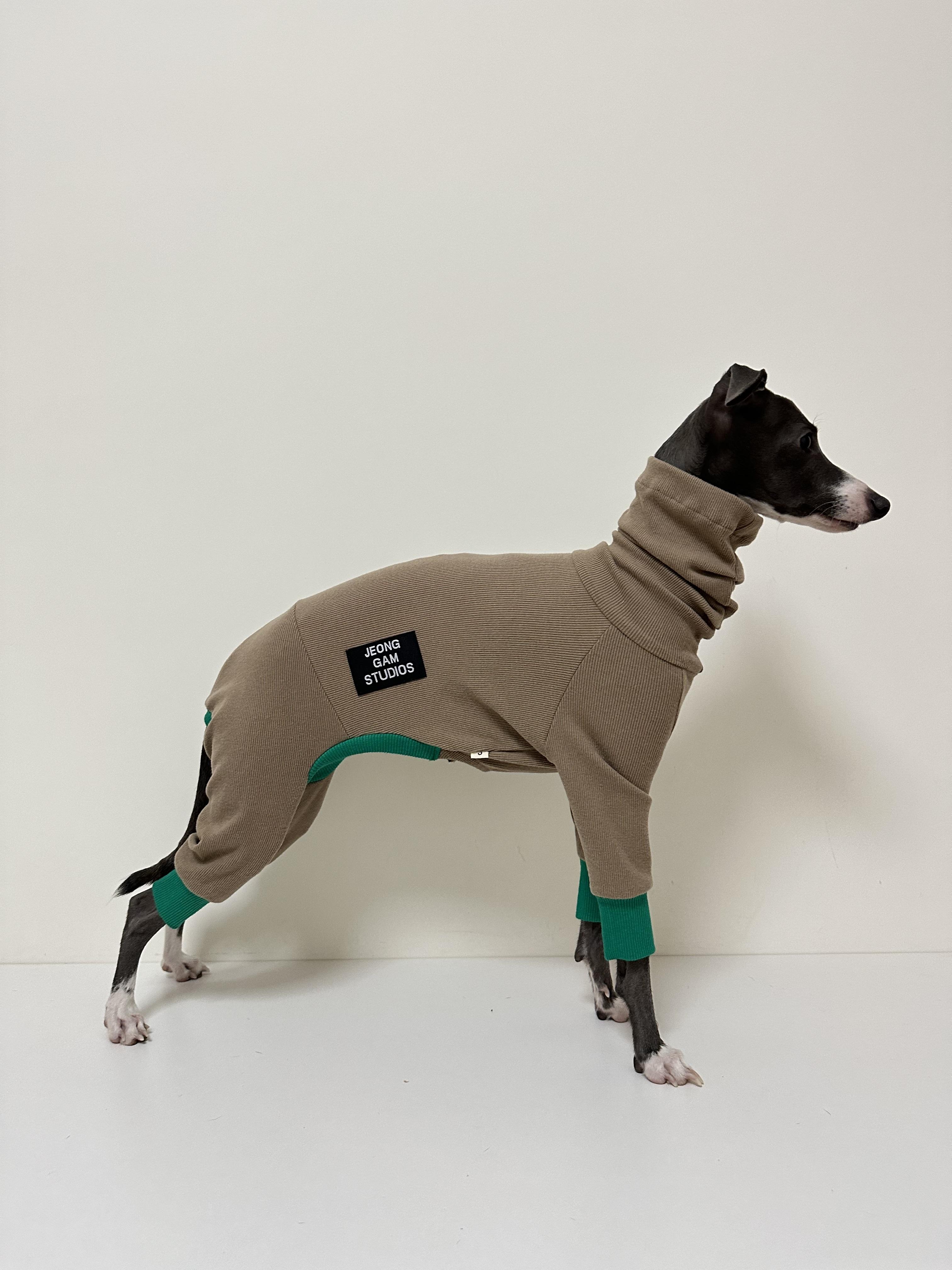 

Soft Warm Pet Dog Sweater Pajamas,Winter Puppy Hoodies - 4 Legs & Belly Covered,High Quality Sweaters For Whippet Greyhound 1 коричневый