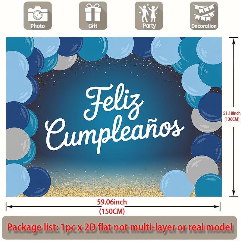 Party Backdrop Flat Feliz Cumpleaos Events Wedding Coming Ceremony Four Season Event Backdrop Decoration Front Door Decor Planners