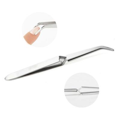 1Pcs Shaping Clip Multifunction Stainless Steel Nail Art Shaping Tweezers Cross Nail Clip Manicure Tools New Nail Art Tool