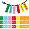 180 PCS Cable Labels for Management, Cord Tags for Electronics, Self Adhesive 6 Colors Waterproof Cable Identification Tags for Office Work School