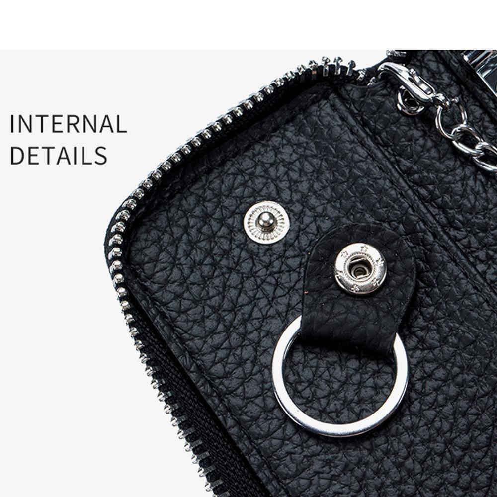 Zipper Closure Keychain Pouch Multifunctional Car Key Organizer Casual Portable Key Bag  Card Bag