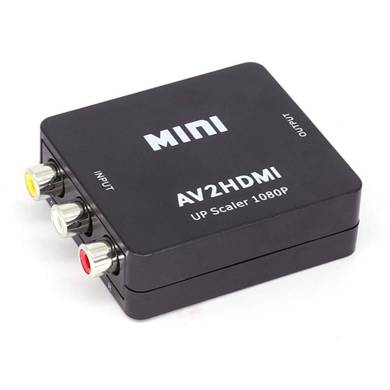 HDTV to AV Converter Box: White Series HDMI/VGA/AV Connector for Game Console to TV
