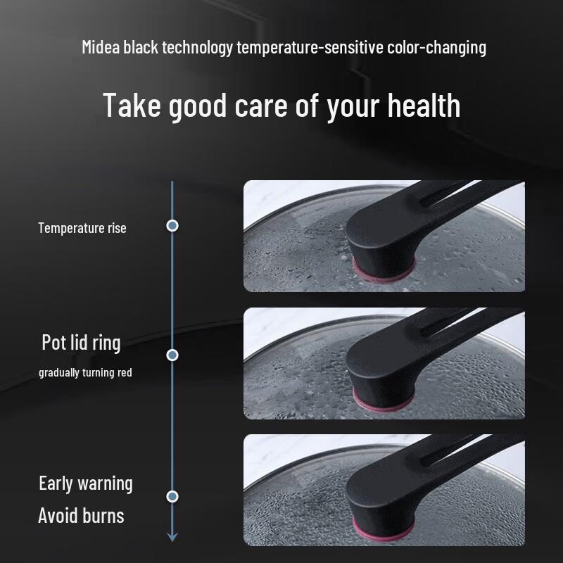 Midea 30cm Honeycomb Non-Stick Stainless Steel Frying Pan