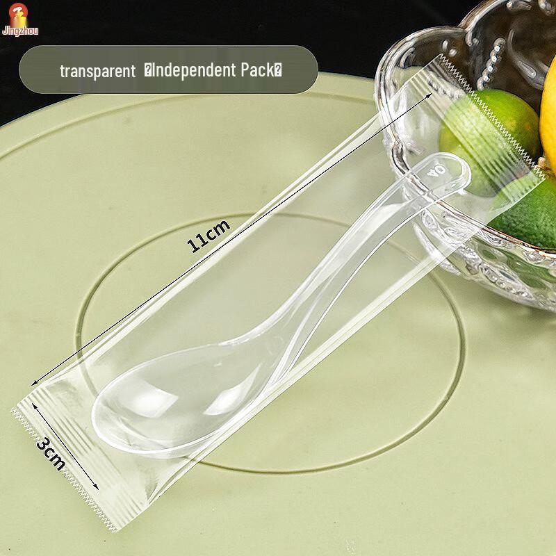 Individually Wrapped Disposable Plastic Spoons