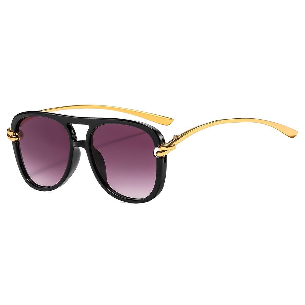 Neue Retro Doppelbrücken Pilot Steampunk Sonnenbrille Luxus Metallrahmen Verlauf Hohe Qualität Design Unisex Sonnenbrille Uv400