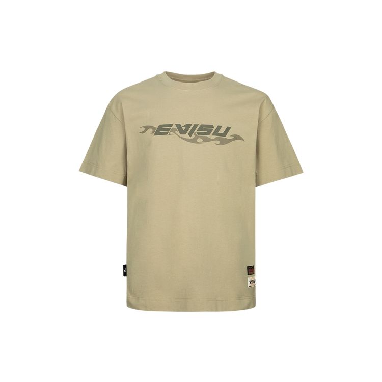 Evisu Letter Logo Small Seagull Print Multi-Pocket Short Sleeve T-Shirt Men T-Shirt Pepper 2ESHTM3TS504LFCT