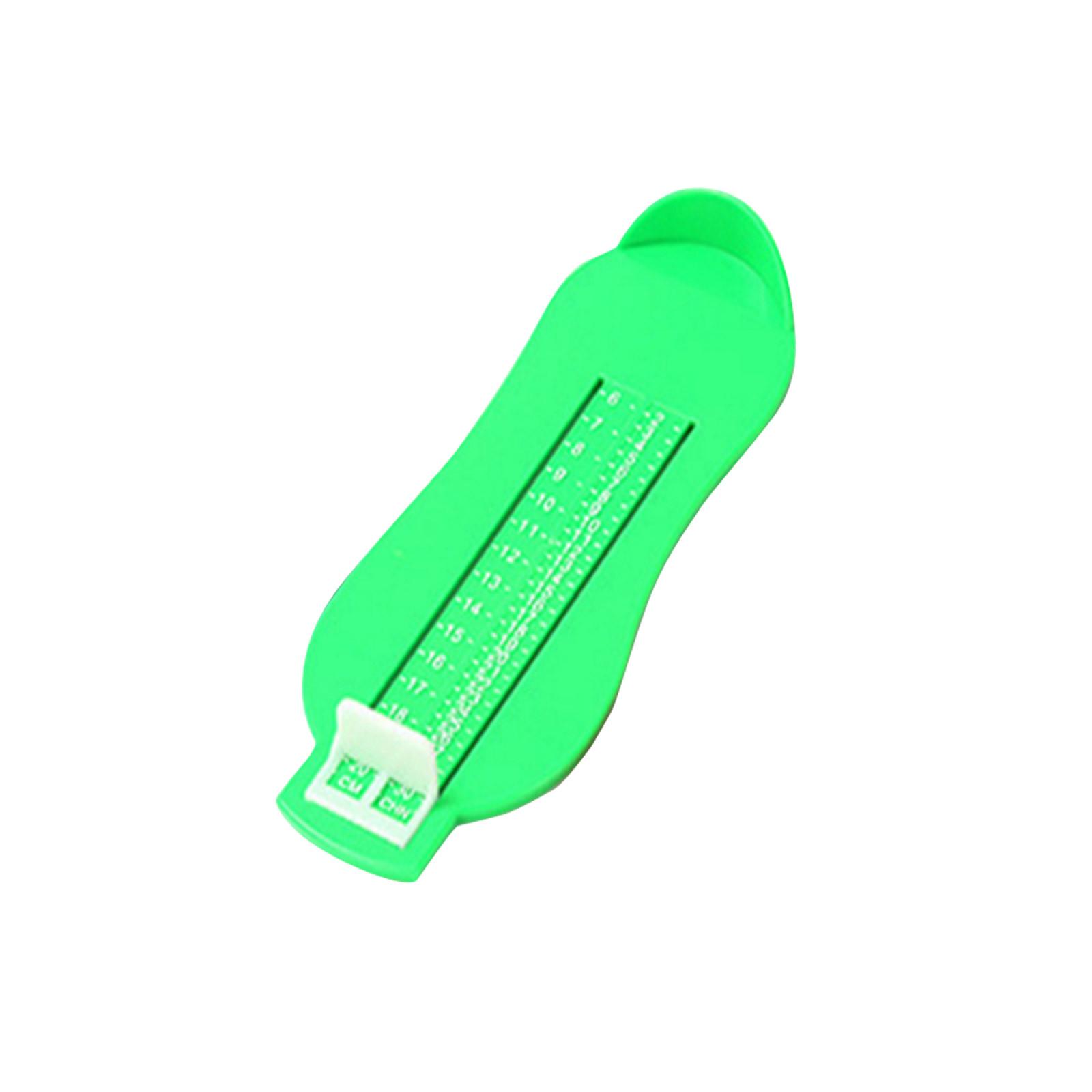 

Прибор для измерения стопы для измерения длины стопы домашних детей One Size зелёный