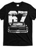 1967 Gto Classic Car Old School Muscle Car T-Shirt 100% Cotton O-Neck Short Sleeve Summer Casua