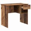 Desk with Shelf Rustic Wood Finish 90 x 49 x 75 cm Engineered Wood