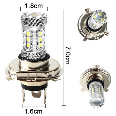 2Pcs H4 Led Bulb Car Headlight Motorcycle H4 Auto Fog Lamps 9003 HB2  Light 12v 80W 6500K Light Headlight Bulb Signal