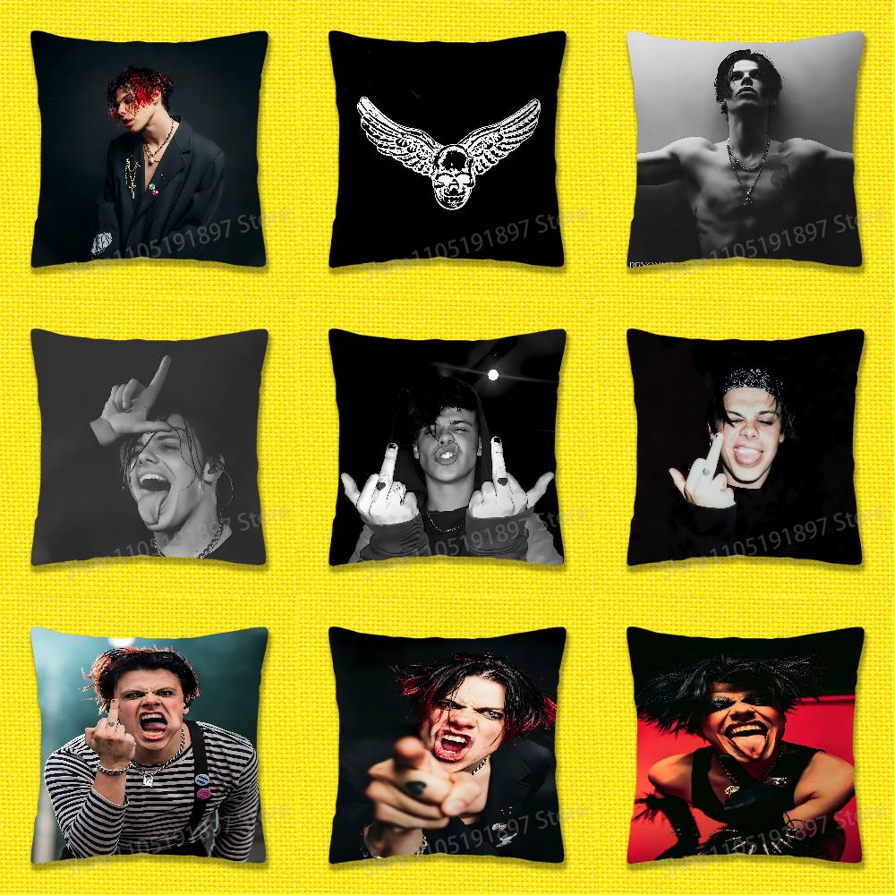 Exquisite Ornaments Unisex Y-Yungblud Idols One More Time Throw Pillow Case For 50X50cm 30X30cm 55X55cm 45X45cm 40X40cm Square Bed Pillowcase Cover