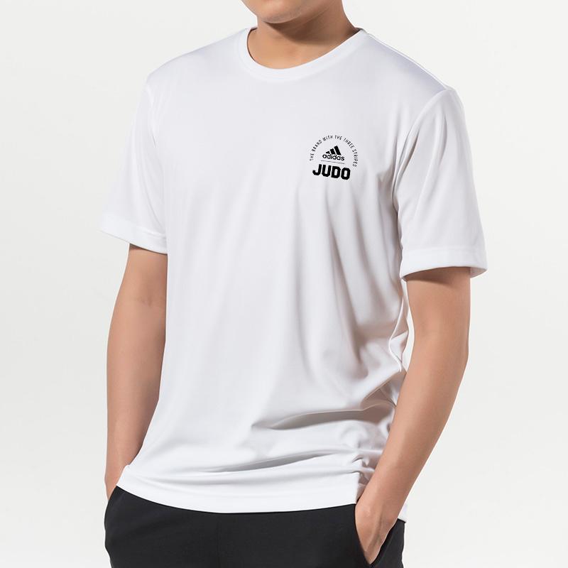 Adidas Fashion Versatile Letter Print Sports Casual Round Neck Short Sleeve T-Shirt Unisex Tops White Black ADICLTS21SJ-WB