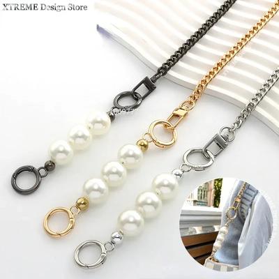 120CM Bag Chain Strap Extender Pearls Patchwork Bag Chain Pearl  Handbag Extension Chain Women Bags Belt