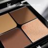 Highlighter-Palette, 4 Farbtöne, Seidige Textur, Lässt sich nahtlos verblenden, Verleiht Ausstrahlung, Hebt hervor, Beleuchtet, Helle bis mittlere Hauttöne, Angereichert mit Squalan, 24 Stunden Halt