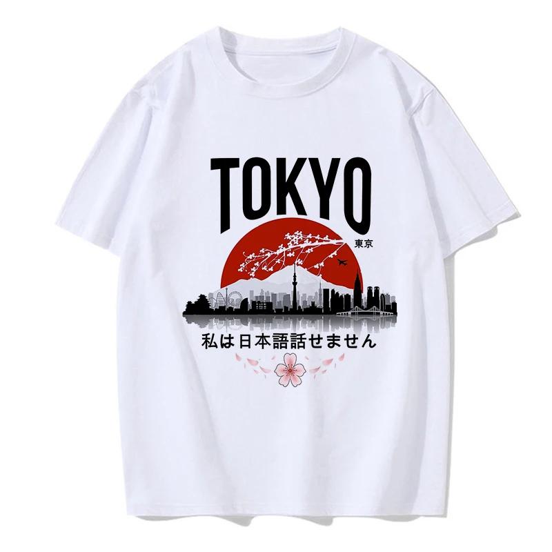 Damen Herren Gothic Mange T-Shirt Tokyo Y2k T-Shirt 2000er Lustiges Grafik-T-Shirt Hip Hop Streetwear Koreanischer Stil Kleidung Oberteile Femme