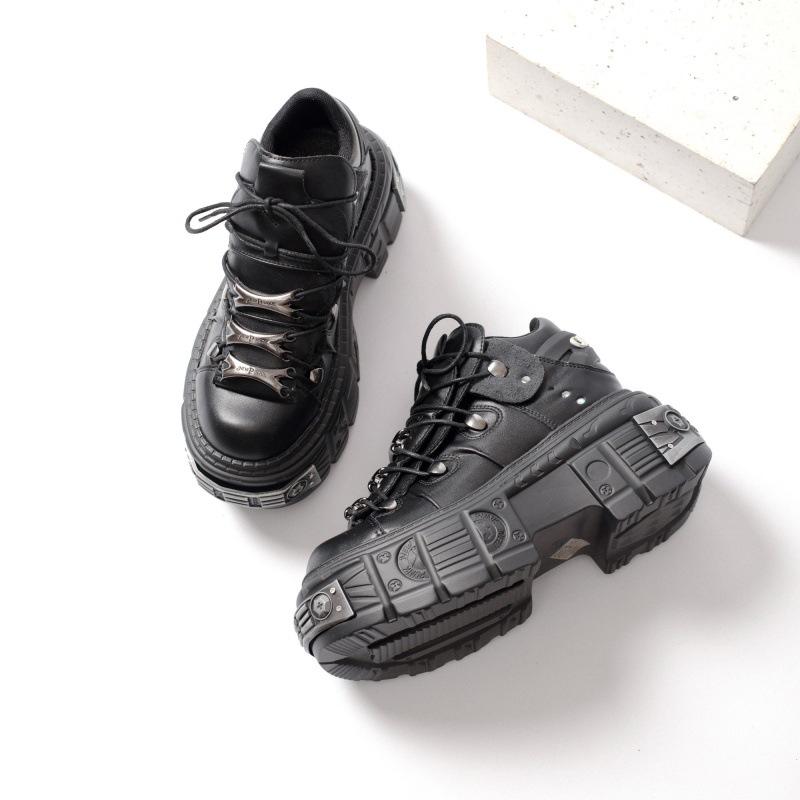 New Women's Russian Supply Heavy Metal Punk Sneaker Platform Shoes Men