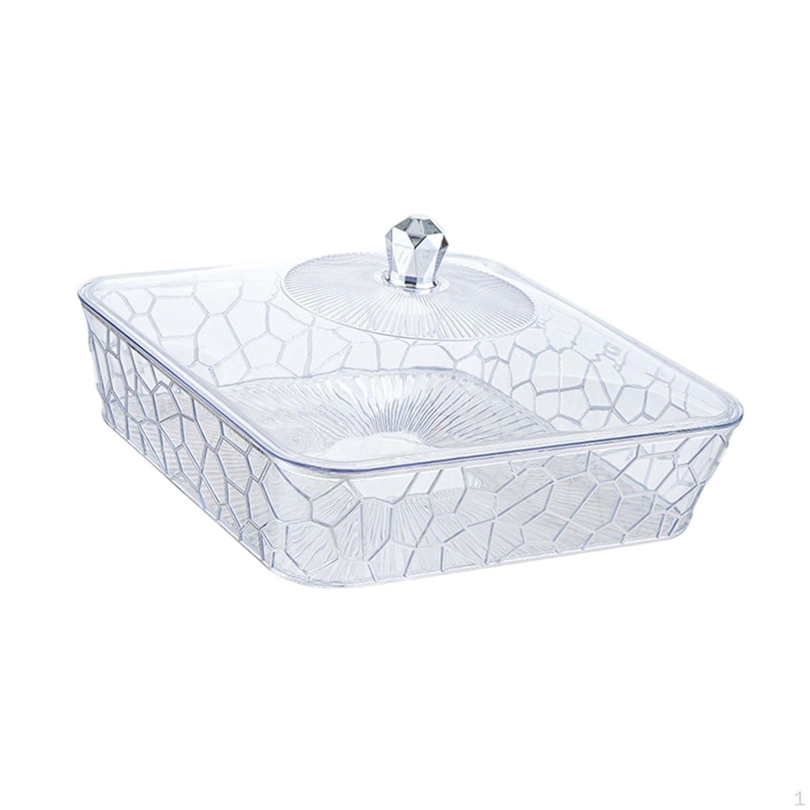 

Поднос для хранения продуктов с крышкой для мероприятий и встреч Silver and Large