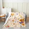 Stars Print Throw Blanket Cute Star Pattern Soft Breathable Fleece Blanket Watercolor Geometric Fuzzy Blanket for Sofa Bed Couch