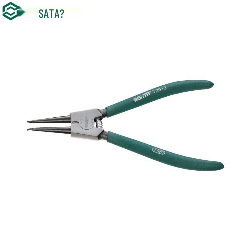 SATA German-Style Straight Internal Circlip Pliers 7 inch