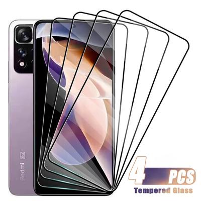 4Pcs Gehärtetes Glas für Xiaomi Redmi Note 11 12 13 Pro Plus 4G 11T 11E 11S 5G 12T 13R Displayschutzfolie für Redmi Note 12 Turbo