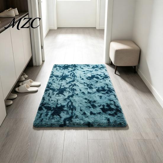 Plush Area Rug for Living Room Shag Rug, Fluffy Tie-Dye Indoor Soft Fuzzy Anti-Skid Cushioning Floor Comfort Modern Furry Carpet Bedroom Kids Nursery