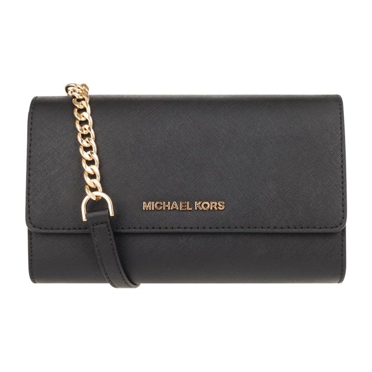 

Michael Kors Jet Set Travel Chain Solid Color Leather Shoulder Bag Coin Purse Crossbody Bag Women bags Black 35S9GTVC3L-BLACK Basic Set (Bag+Dust Bag)