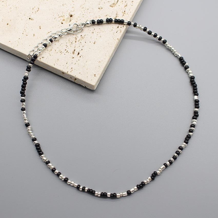 Simple Seed Beads Choker  Women Korean Fashion Charm Colorful Handmade Boho Collar Chain Neck Necklace Femme Jewelry  Gift