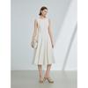 LANGZI French Elegant Sleeveless A-Line Midi Dress