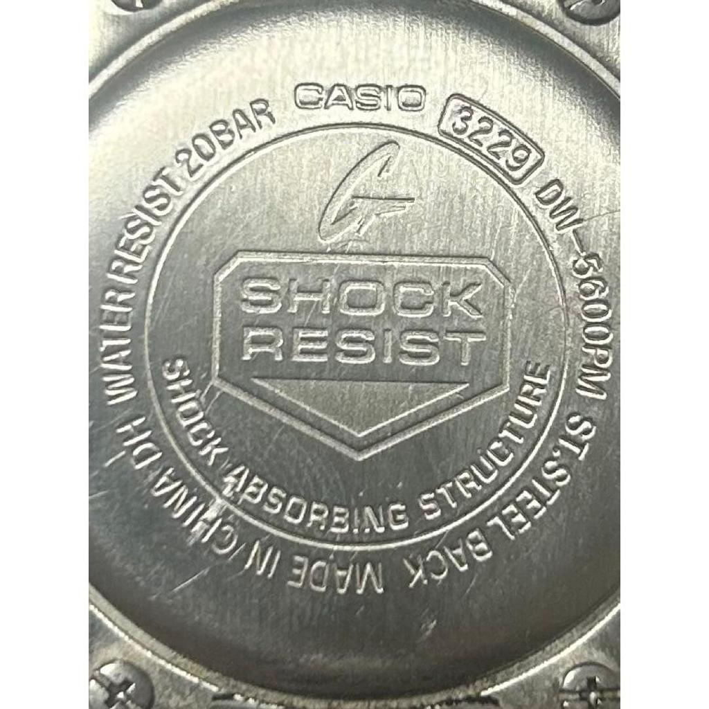 Used CASIO G-SHOCK Digital Watch Black Crack Pattern