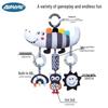 Black & White Baby Mobile: Infant Stroller & Car Hanging Pendant for Newborn Visual Training.