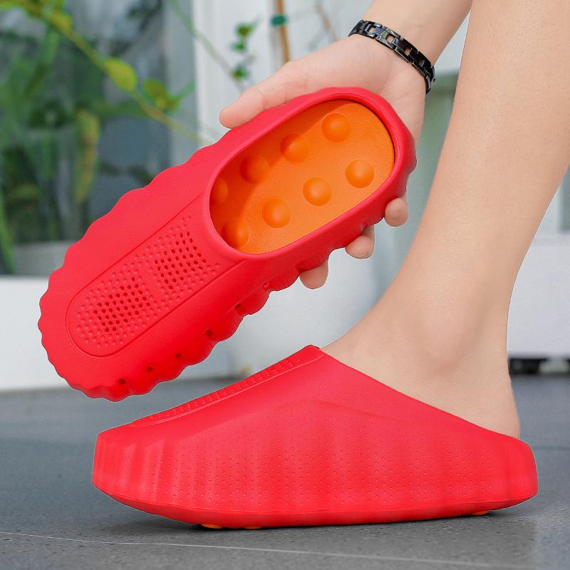 Zapatos de Deslizamiento Nuevos Unisex Eva Alta Calidad Felpa Confort Baño Interior Antideslizantes Sandalias para Mujer Dormitorio Casa Original Diseño Diario