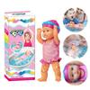 Schwimmende Puppe Wasserdichte Baby-Puppe mit beweglichen Gelenken und abnehmbarem Anzug Kinder Badezimmer Badespielzeug Geburtstagsgeschenk für Kinder