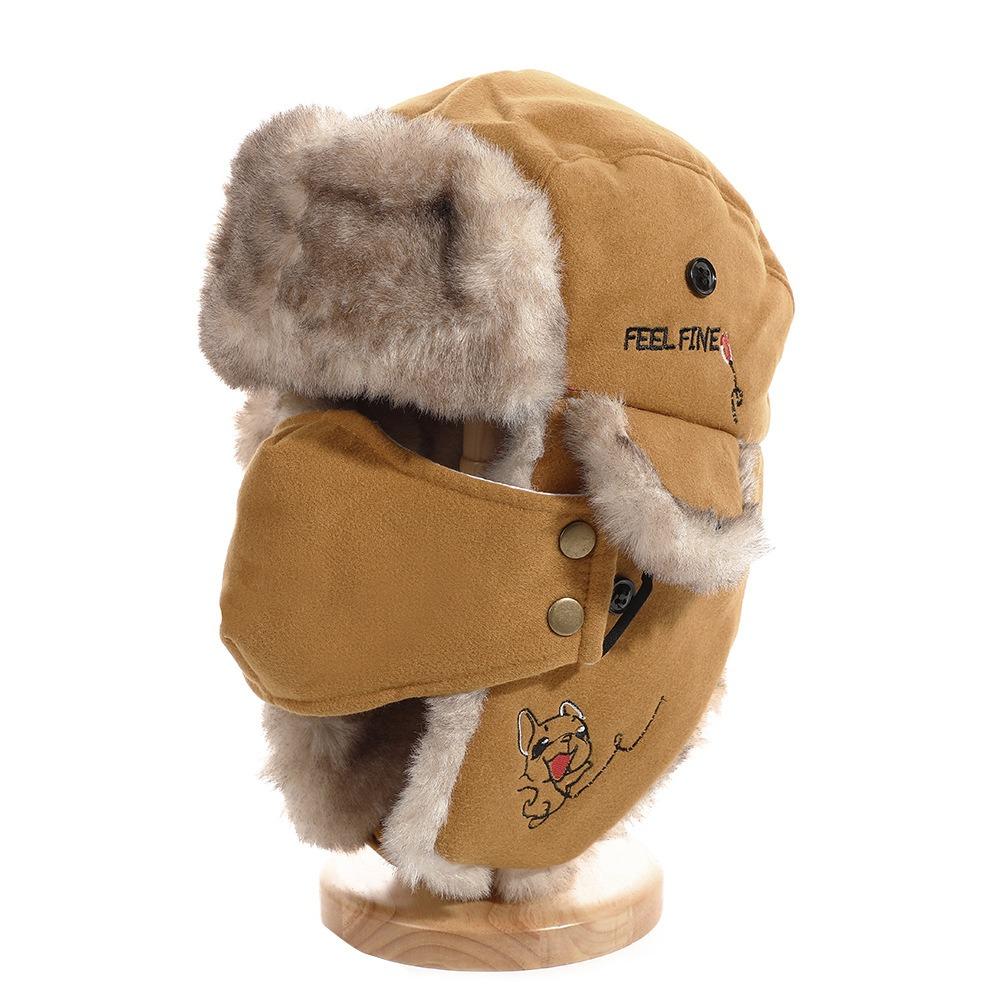 Waterproof Earflap Hat Faux Fur Lining Bomber Hat New Trapper Hat Winter Outdoor Wear