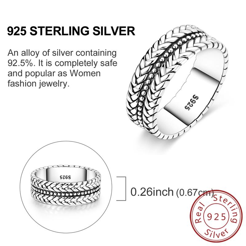 New 925 Silver Rings Firefly Hollow Rose Infinite Love Simple Ring for Women Wedding Engagement Party Jewelry Gift