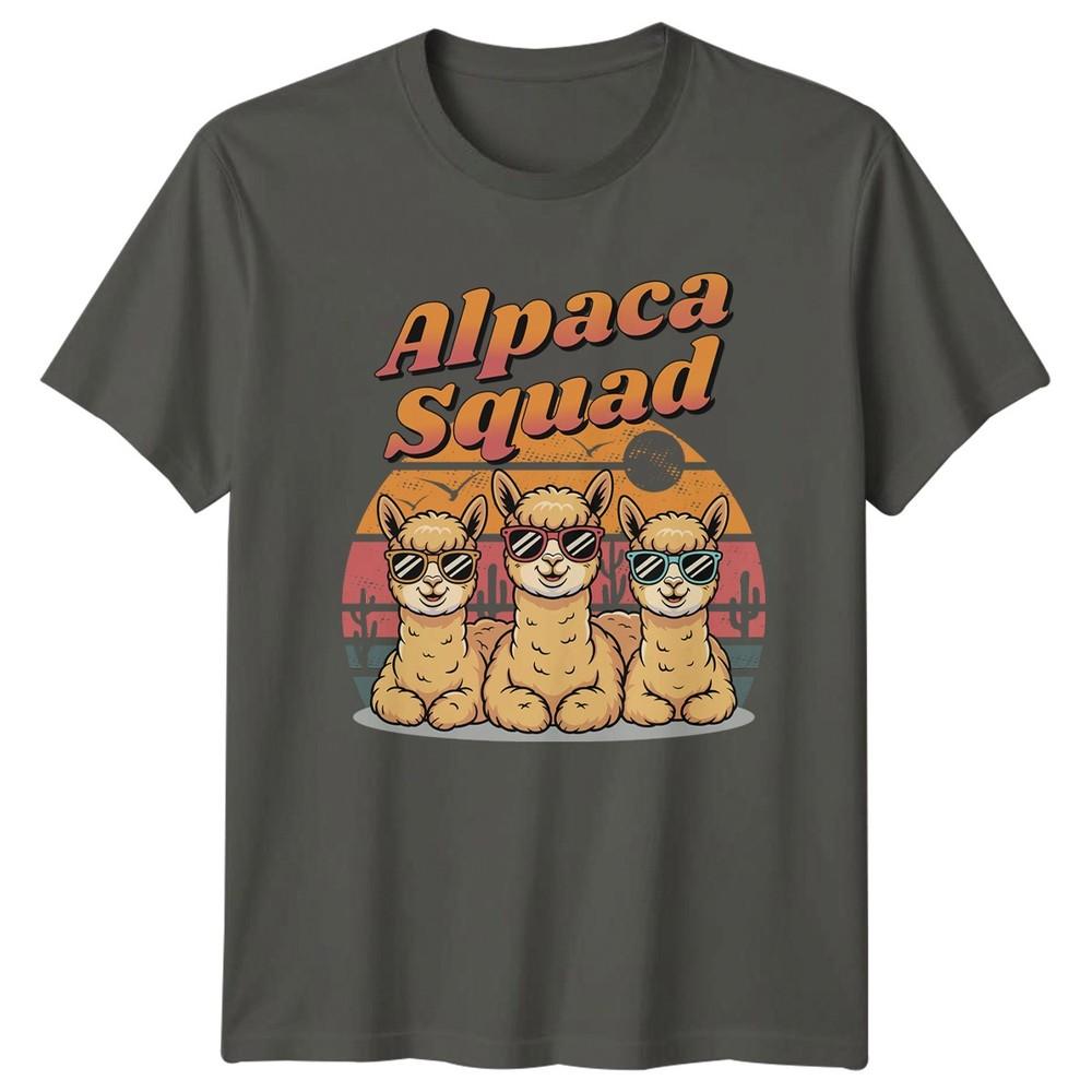 Alpaca Squad Unisexs TShirt Alpaca Animals Gift For Her