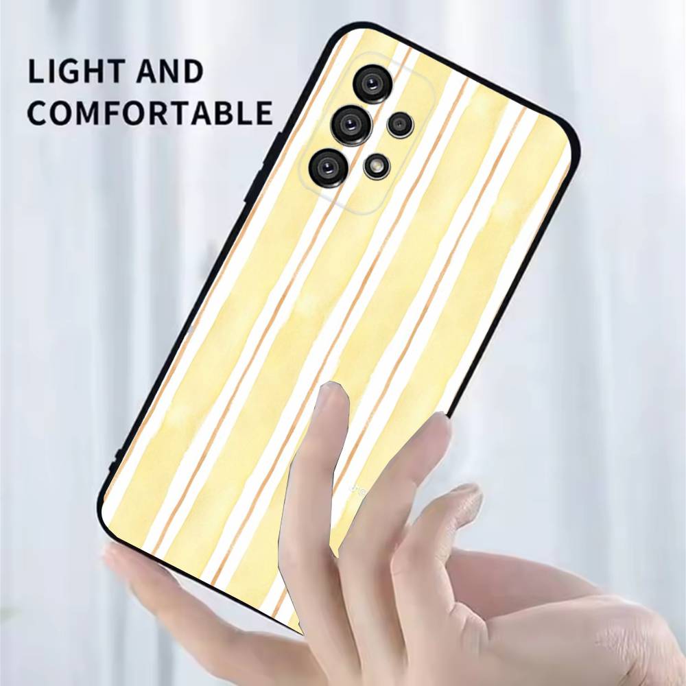 Colorful Striped Minimalist INS Couple Phone Case for Samsung Galaxy A73 A23A53 A33 A14 A24 A13 A72 A22 A52 5G A32 A54 A34